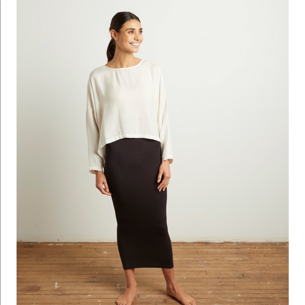 Mimu maxi black skirt leggings